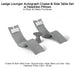 Ledge Lounger Autograph Chaise & Side Table Set w Headrest Pillows - Color Granite Gray - Table Lid Gray - Pillow White - In-Pool & Patio Furniture - Majestic Fountains
