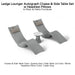 Ledge Lounger Autograph Chaise & Side Table Set w Headrest Pillows - Color Granite Gray - Table Lid White - Pillow Cadet Gray - In-Pool & Patio Furniture - Majestic Fountains