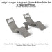 Ledge Lounger Autograph Chaise & Side Table Set w Headrest Pillows - Color Sandstone - Table Lid Gray - Pillow White - In-Pool & Patio Furniture - Majestic Fountains