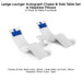 Ledge Lounger Autograph Chaise & Side Table Set w Headrest Pillows - Color White - Table Lid White - Pillow Capri - In-Pool & Patio Furniture - Majestic Fountains