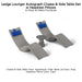 Ledge Lounger Autograph Chaise & Side Table Set w Headrest Pillows - Color Sandstone - Table Lid Gray - Pillow Capri - In-Pool & Patio Furniture - Majestic Fountains