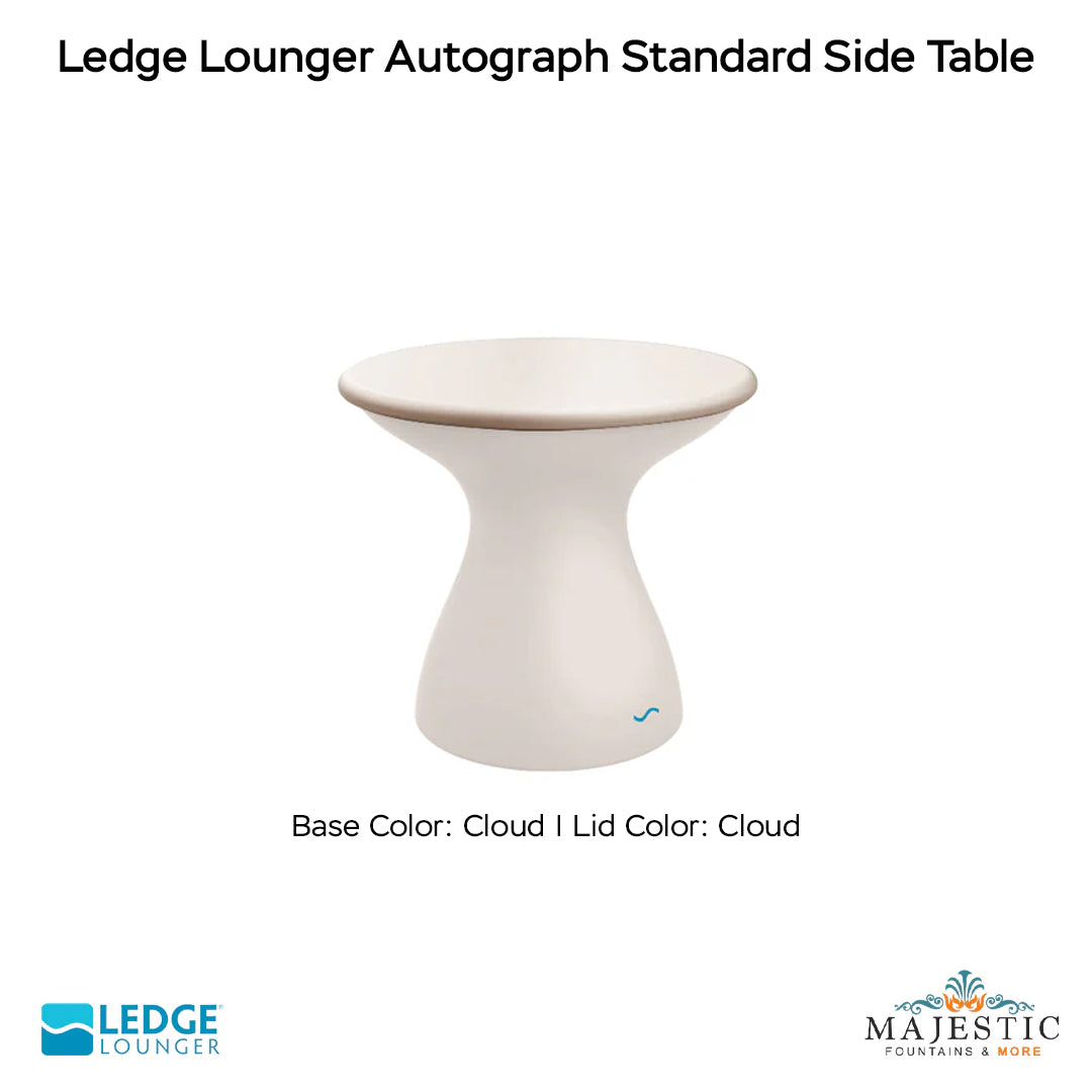 Ledge Lounger Autograph Standard Side Table In-Pool & Patio Furniture - Majestic Fountains