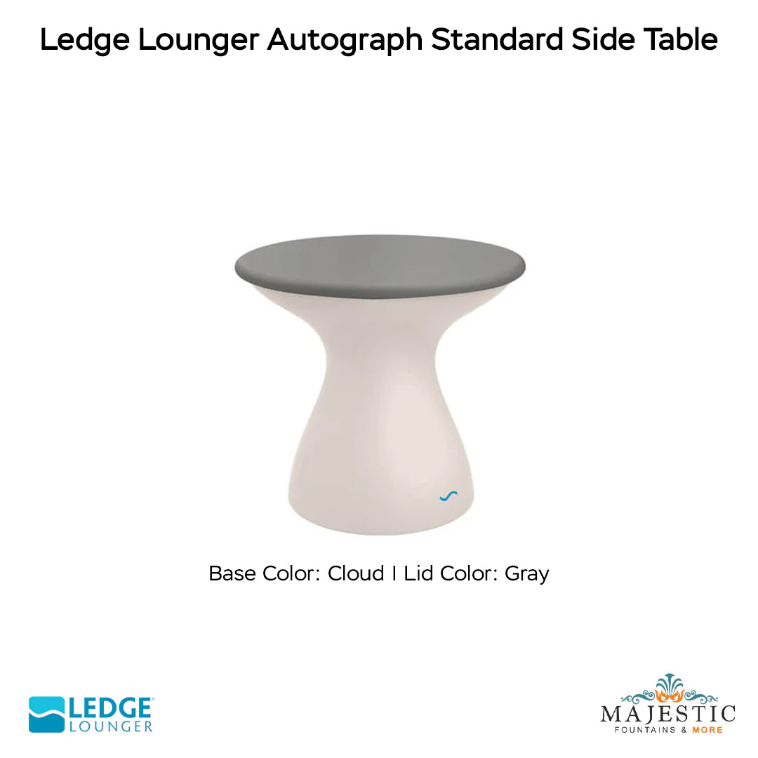 Ledge Lounger Autograph Standard Side Table In-Pool & Patio Furniture - Majestic Fountains