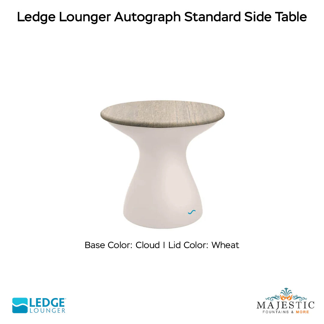 Ledge Lounger Autograph Standard Side Table In-Pool & Patio Furniture - Majestic Fountains