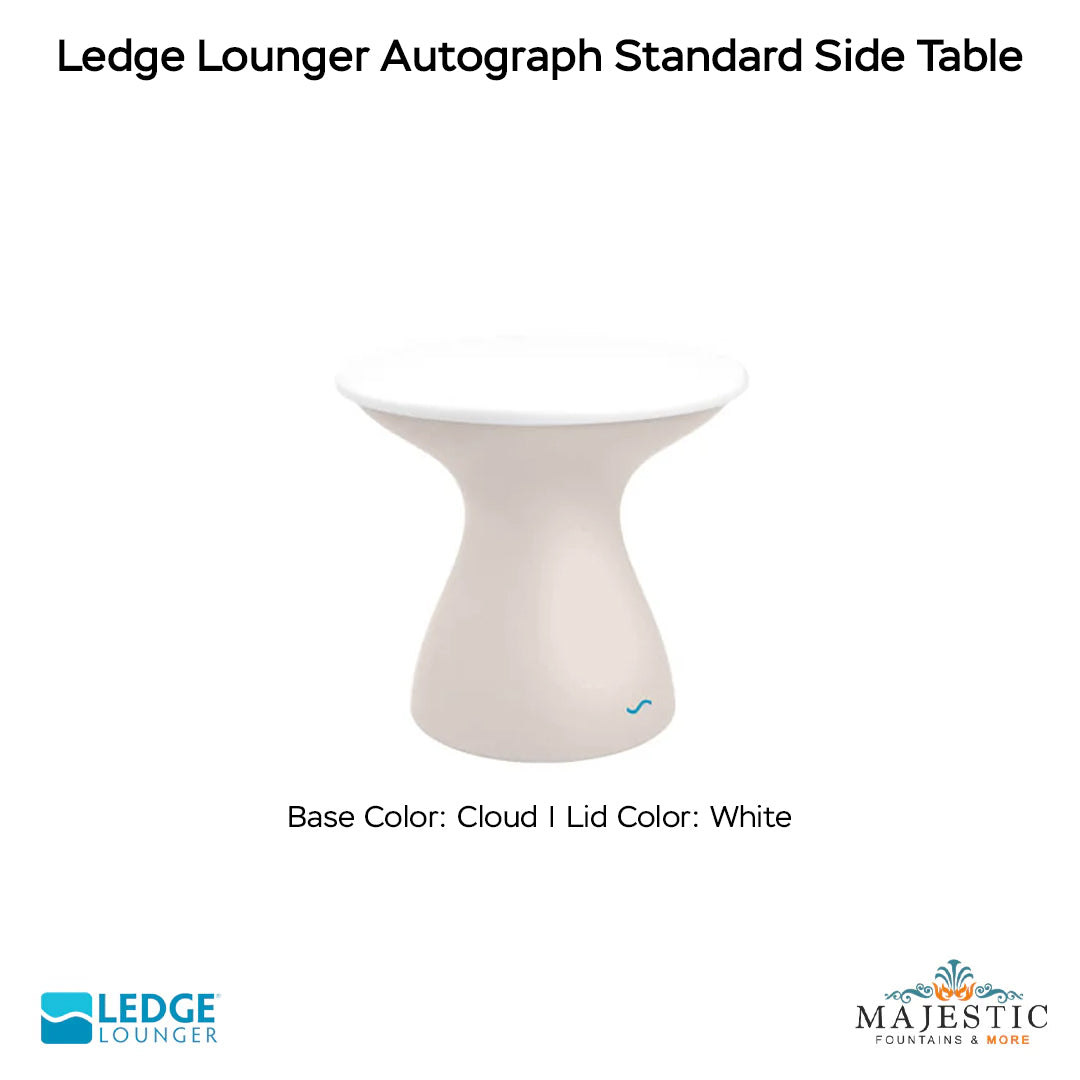 Ledge Lounger Autograph Standard Side Table In-Pool & Patio Furniture - Majestic Fountains