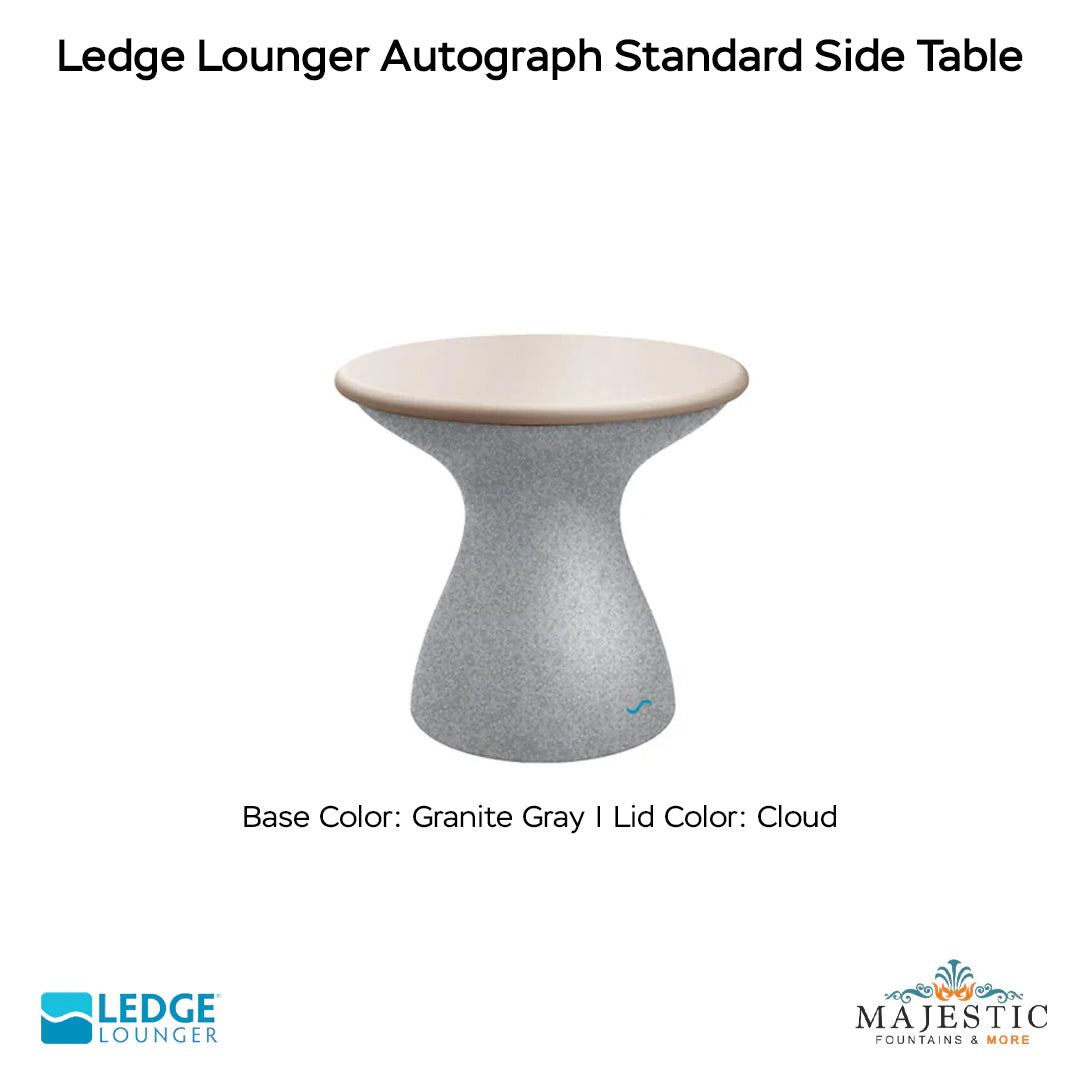 Ledge Lounger Autograph Standard Side Table In-Pool & Patio Furniture - Majestic Fountains