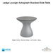 Ledge Lounger Autograph Standard Side Table In-Pool & Patio Furniture - Majestic Fountains