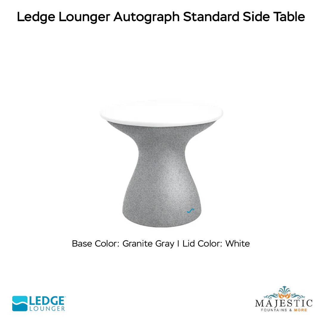 Ledge Lounger Autograph Standard Side Table In-Pool & Patio Furniture - Majestic Fountains