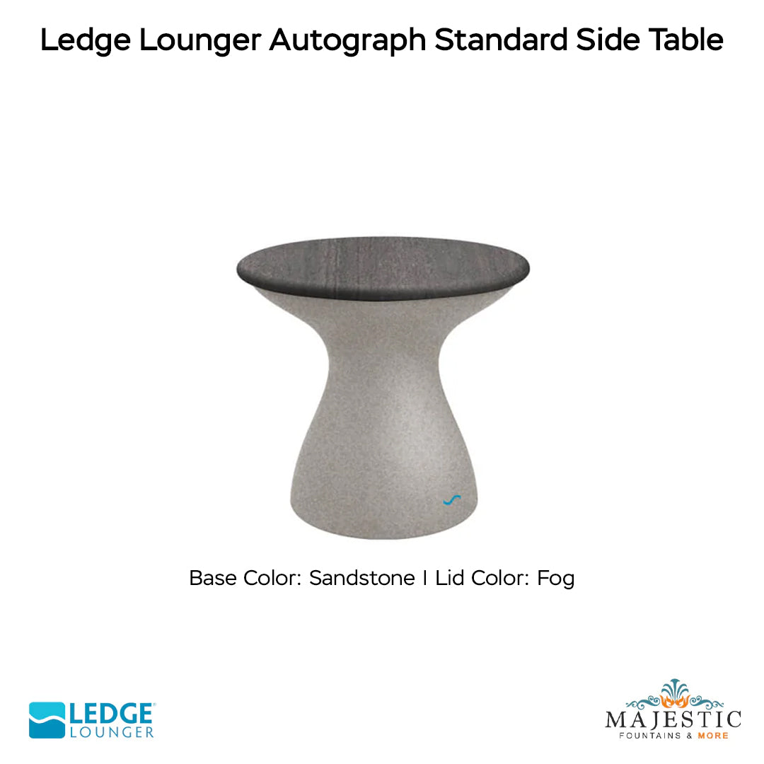 Ledge Lounger Autograph Standard Side Table In-Pool & Patio Furniture - Majestic Fountains