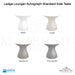 Ledge Lounger Autograph Standard Side Table In-Pool & Patio Furniture - Majestic Fountains