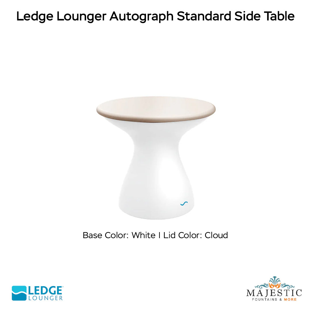 Ledge Lounger Autograph Standard Side Table In-Pool & Patio Furniture - Majestic Fountains