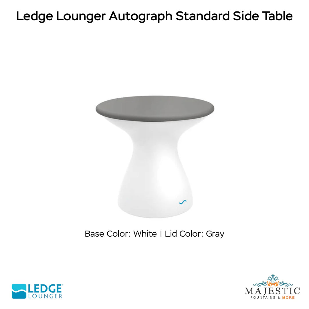 Ledge Lounger Autograph Standard Side Table In-Pool & Patio Furniture - Majestic Fountains
