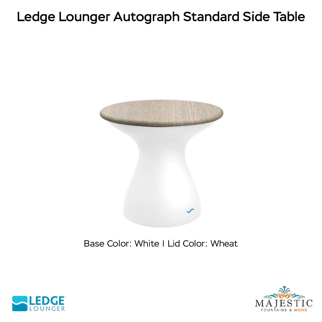 Ledge Lounger Autograph Standard Side Table In-Pool & Patio Furniture - Majestic Fountains