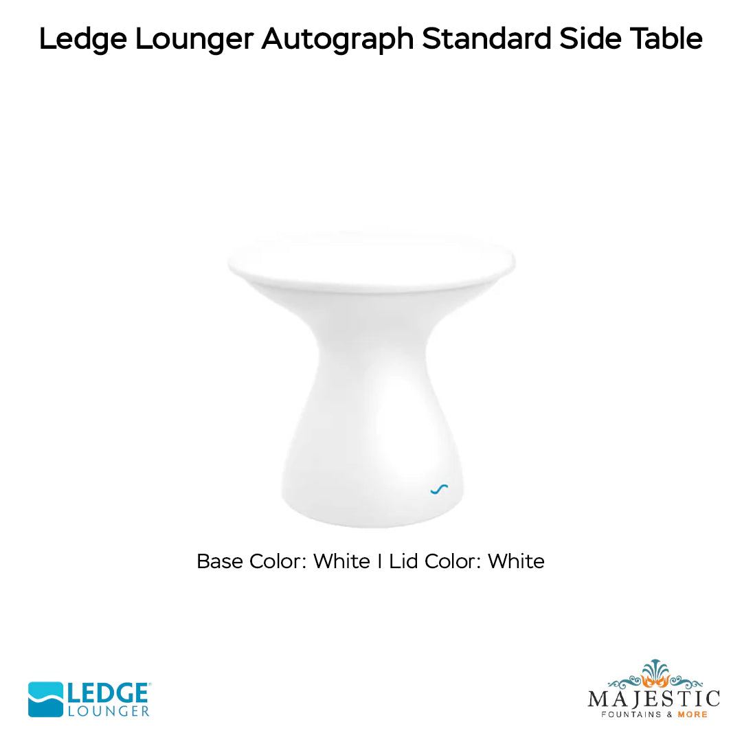 Ledge Lounger Autograph Standard Side Table In-Pool & Patio Furniture - Majestic Fountains