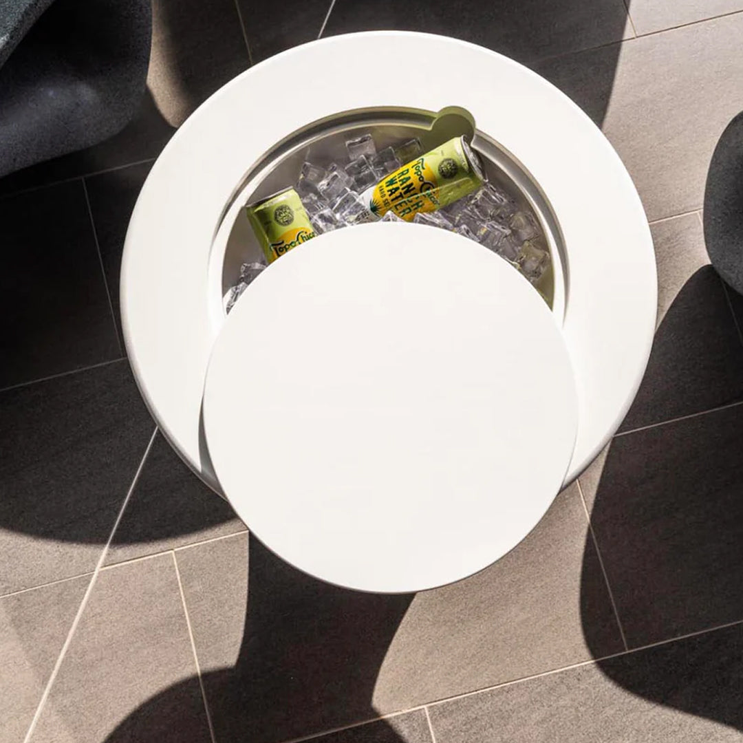 Ledge Lounger Autograph Tall Ice Bin Side Table In-Pool & Patio Furniture - Majestic Fountains