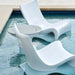 Ledge Lounger Autograph Tall Ice Bin Side Table In-Pool & Patio Furniture - Majestic Fountains