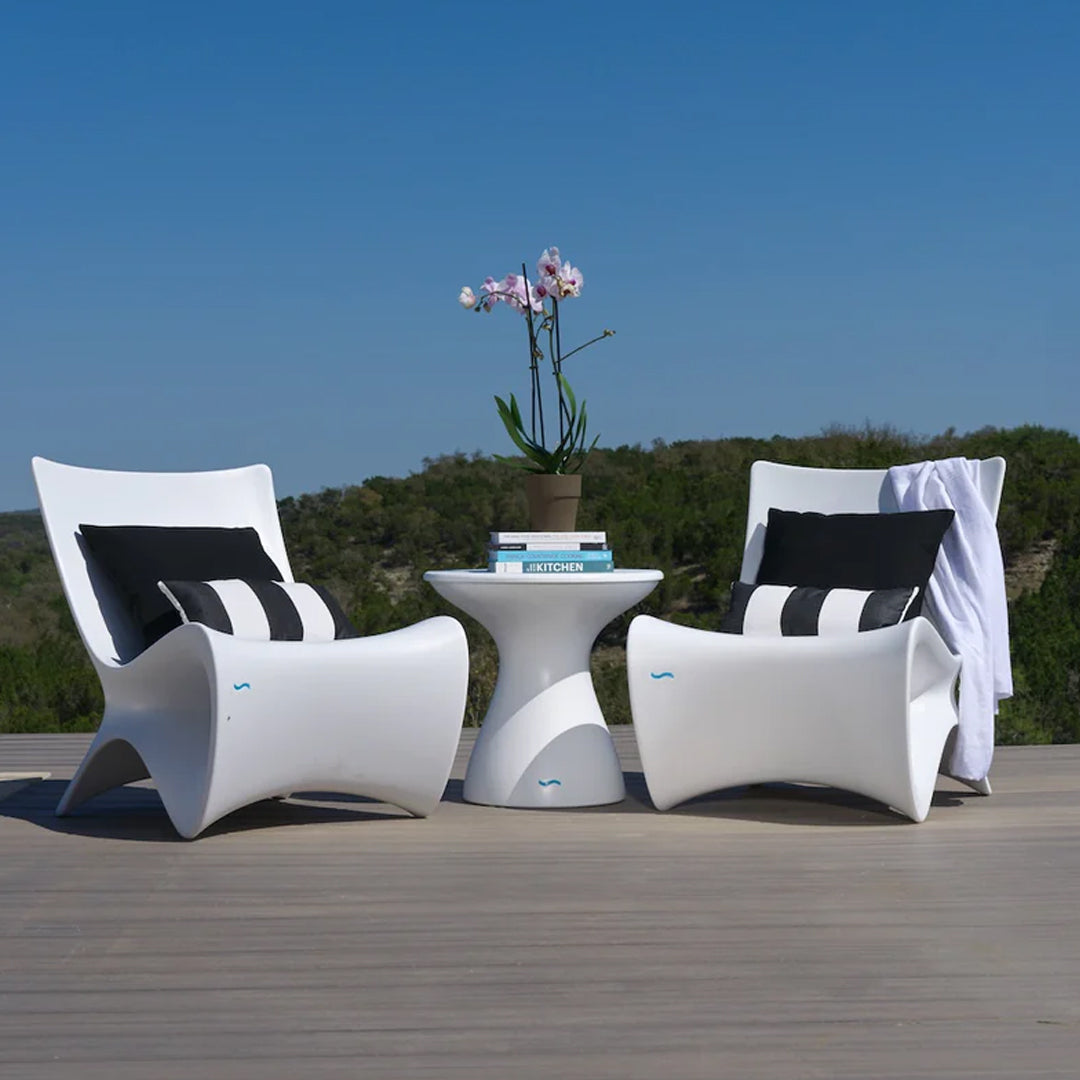 Ledge Lounger Autograph Tall Ice Bin Side Table In-Pool & Patio Furniture - Majestic Fountains