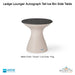 Ledge Lounger Autograph Tall Ice Bin Side Table In-Pool & Patio Furniture - Majestic Fountains