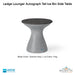 Ledge Lounger Autograph Tall Ice Bin Side Table In-Pool & Patio Furniture - Majestic Fountains