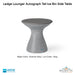 Ledge Lounger Autograph Tall Ice Bin Side Table In-Pool & Patio Furniture - Majestic Fountains