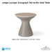 Ledge Lounger Autograph Tall Ice Bin Side Table In-Pool & Patio Furniture - Majestic Fountains