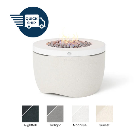 Ledge Lounger Halo Fire Pit Table
