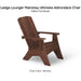 Ledge Lounger Mainstay Ultimate Adirondack Chair - Patio Furniture
