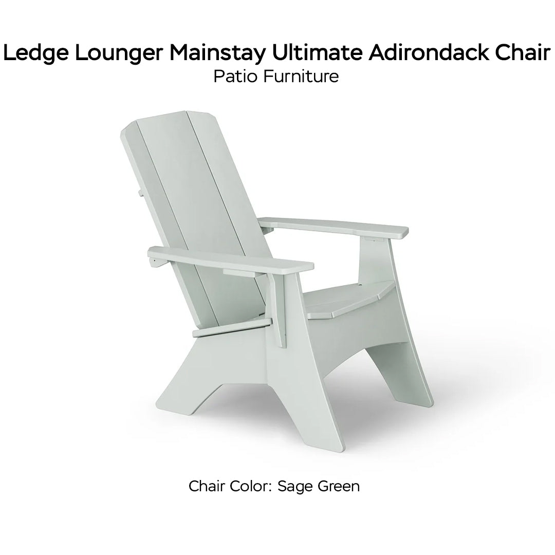 Ledge Lounger Mainstay Ultimate Adirondack Chair - Patio Furniture