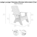 Ledge Lounger Mainstay Ultimate Adirondack Chair - Patio Furniture