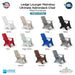 Ledge Lounger Mainstay Ultimate Adirondack Chair - Patio Furniture - Swatch Majestic Fountains