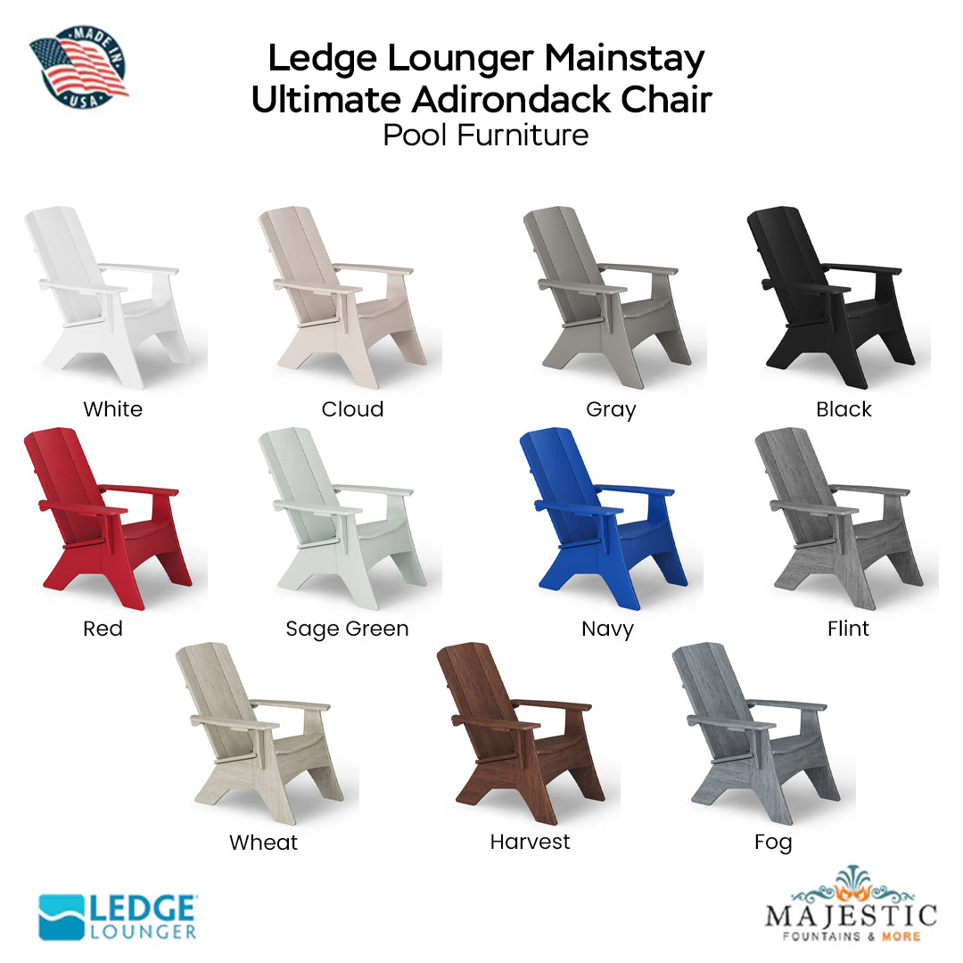 Ledge Lounger Mainstay Ultimate Adirondack Chair Swatch - Patio Furniture