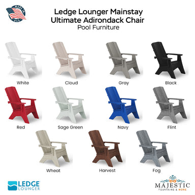 Ledge Lounger Mainstay Ultimate Adirondack Chair Swatch - Patio Furniture