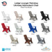 Ledge Lounger Mainstay Ultimate Adirondack Chair Swatch - Patio Furniture