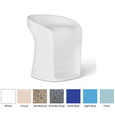 Ledge Lounger Signature Bar Stool - Counter Height 18 - Majestic Fountains