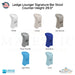 Ledge Lounger Signature Bar Stool - Counter Height 29.5 - Majestic Fountains