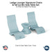 QUICKSHIP Ledge Lounger Signature Chairs & Tall Ice Bin Side Table Set Chair & Table Color Frost - In Pool & Patio Furniture - Majestic Fountains