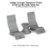 Ledge Lounger Signature Chair and Side Table In-Pool Set -  Majestic Fountains