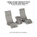 Ledge Lounger Signature Chair and Side Table In-Pool Set -  Majestic Fountains
