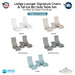 Ledge Lounger Signature Chairs & Tall Ice Bin Side Table Set - In Pool & Patio Furniture - Majestic Fountains
