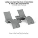 Ledge Lounger Signature Chaise Deep & Tall Ice Bin Side Table Set Color Granite - In-Pool & Patio Furniture - Majestic Fountains
