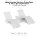 Ledge Lounger Signature Chaise Deep & Tall Ice Bin Side Table Set Color White - In-Pool & Patio Furniture - Majestic Fountains