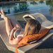 Ledge Lounger Signature Chaise & Pillows & Shade - In-Pool Furniture - Majestic Fountains