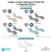 Ledge Lounger Signature Chaise Set w Headrest Pillows - In-Pool Furniture