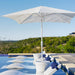 Ledge Lounger Signature Chaise & Side Table & Umbrella - In-Pool Furniture - Majestic Fountains