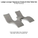 Ledge Lounger Signature Chaise & Side Table Set Color Sandstone - Side Table Without Umbrella Hole - In-Pool Furniture - Majestic Fountains