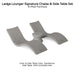 Ledge Lounger Signature Chaise & Side Table Set Color Sandstone - Side Table With Umbrella Hole - In-Pool Furniture - Majestic Fountains