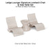 Ledge Lounger Signature Lowback Chairs & Side Table Set Color Cloud - In-Pool & Patio Furniture - Majestic Fountains