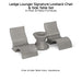 Ledge Lounger Signature Lowback Chairs & Side Table Set Color Sandstone - In-Pool & Patio Furniture - Majestic Fountains