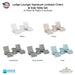 Ledge Lounger Signature Lowback Chair and Side Table In-Pool Set - Majestic Fountains