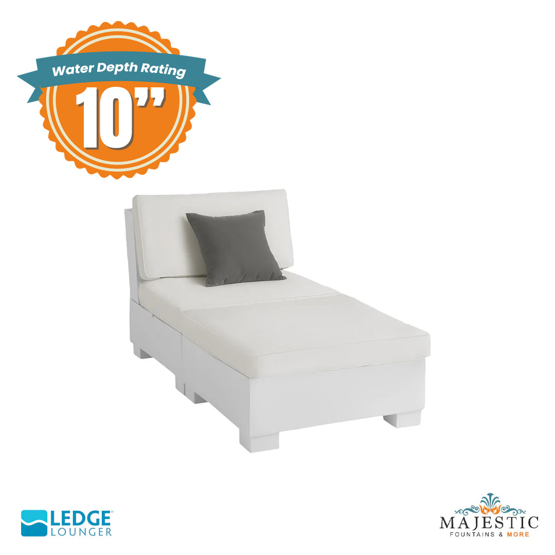 Ledge Lounger Signature Sectional 2 Piece Sun Chair In-Pool & Patio Furniture Depth - Majestic Fountains